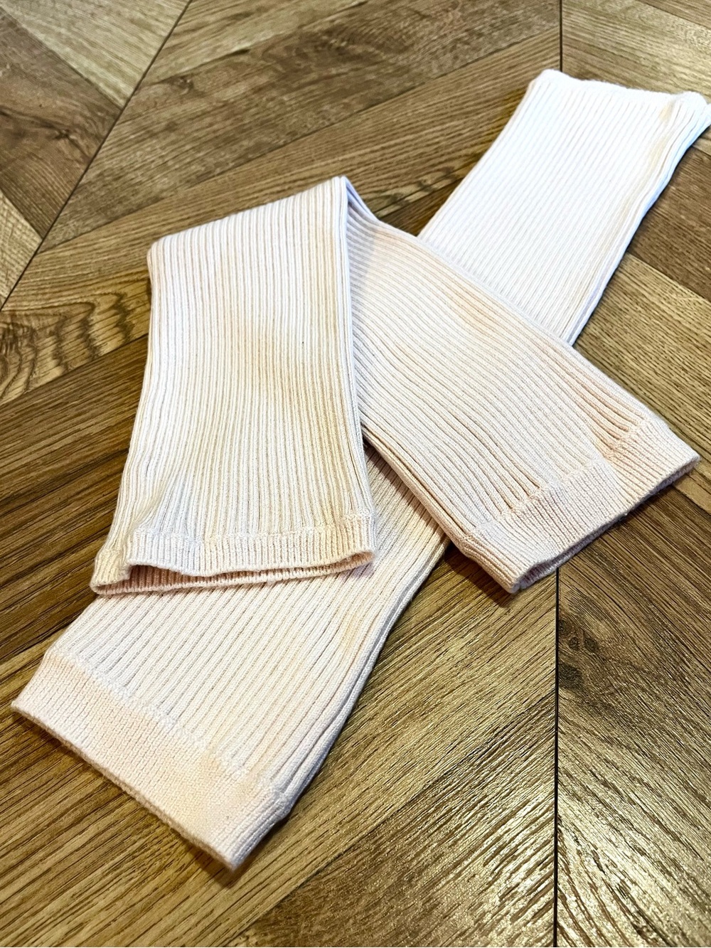 Danskin Light Pink Ribbed Leg Warmers